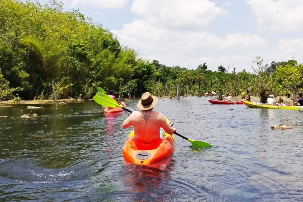 Kayaking at Mirror Lake in Ao Nang, Krabi, Thailand